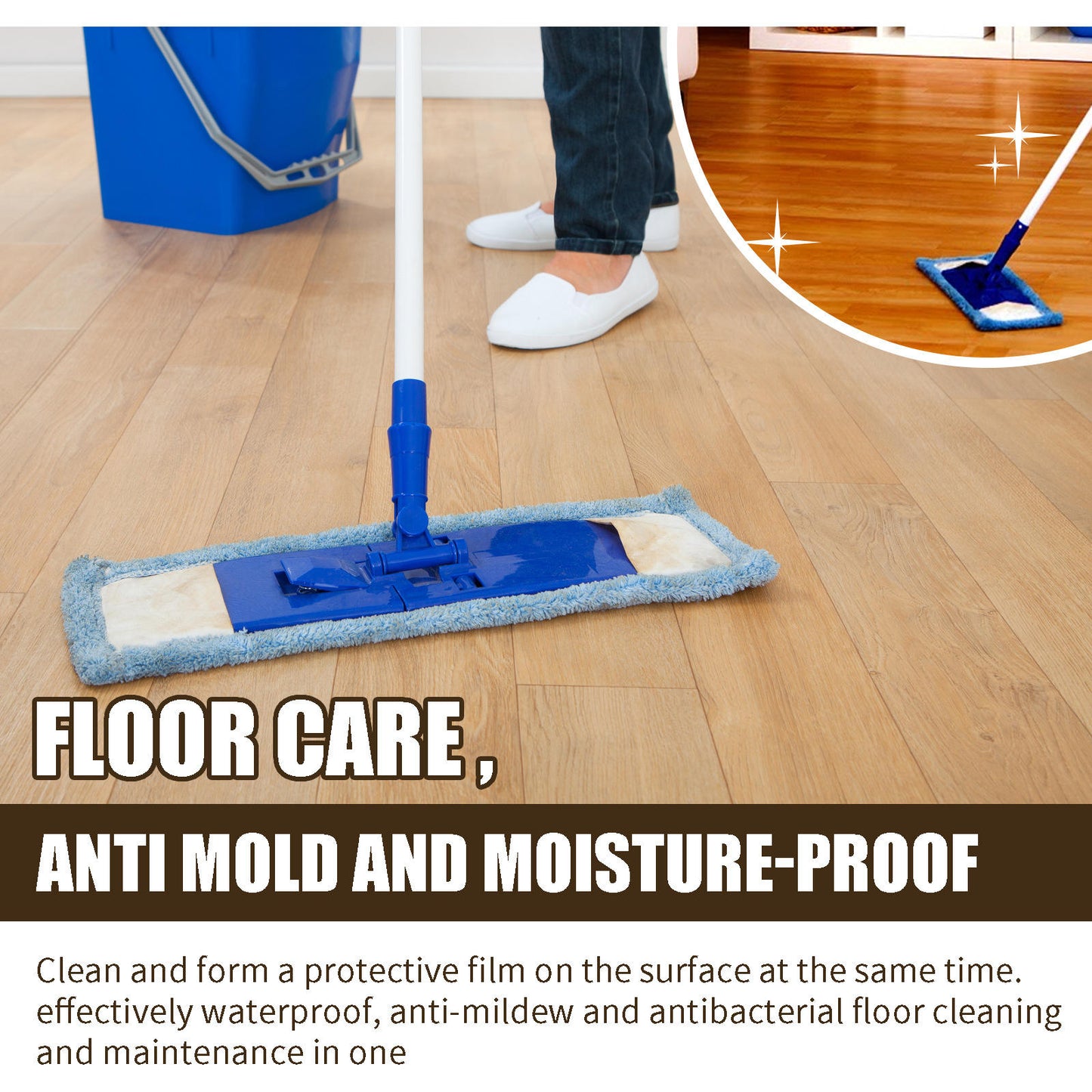 Natural Micro-Molecularized Beeswax Spray, Furniture Polish and Cleaner for Wood (Pack of 2)